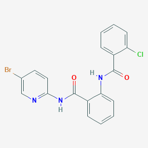 N-(2-{[(5-bromo-2-pyridinyl)amino]carbonyl}phenyl)-2-chlorobenzamide