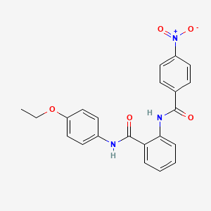 molecular formula C22H19N3O5 B3509670 N-(4-ETHOXYPHENYL)-2-(4-NITROBENZAMIDO)BENZAMIDE 