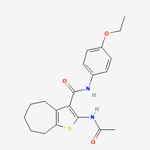 2-acetamido-N-(4-ethoxyphenyl)-5,6,7,8-tetrahydro-4H-cyclohepta[b]thiophene-3-carboxamide