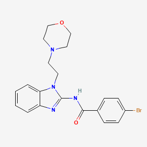 4-bromo-N-{1-[2-(4-morpholinyl)ethyl]-1H-benzimidazol-2-yl}benzamide