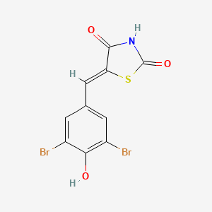 (5Z)-5-[(3,5-dibromo-4-hydroxyphenyl)methylidene]-1,3-thiazolidine-2,4-dione