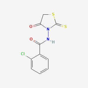 2-Chloro-N-(4-oxo-2-thioxo-thiazolidin-3-yl)-benzamide