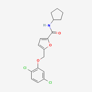 N~2~-CYCLOPENTYL-5-[(2,5-DICHLOROPHENOXY)METHYL]-2-FURAMIDE