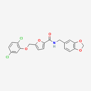 N-[(2H-1,3-BENZODIOXOL-5-YL)METHYL]-5-[(2,5-DICHLOROPHENOXY)METHYL]FURAN-2-CARBOXAMIDE