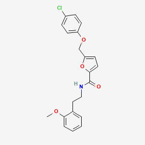 5-[(4-chlorophenoxy)methyl]-N-[2-(2-methoxyphenyl)ethyl]-2-furamide