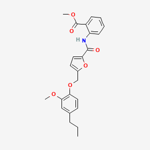 methyl 2-({5-[(2-methoxy-4-propylphenoxy)methyl]-2-furoyl}amino)benzoate