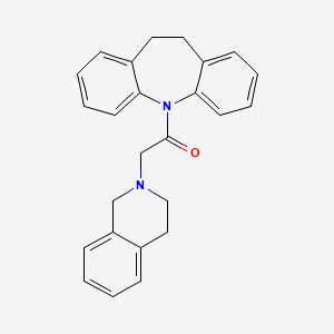 1-(10,11-dihydro-5H-dibenzo[b,f]azepin-5-yl)-2-(3,4-dihydroisoquinolin-2(1H)-yl)ethanone