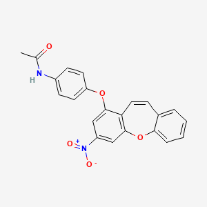 N-{4-[(3-nitrodibenzo[b,f]oxepin-1-yl)oxy]phenyl}acetamide