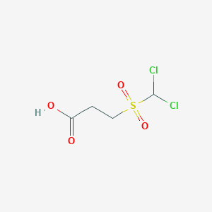 3-(Dichloromethylsulfonyl)propanoic acid