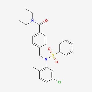 4-[[(5-Chloro-2-methylphenyl)(phenylsulfonyl)amino]methyl]-N,N-diethylbenzamide