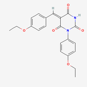 (5Z)-1-(4-ethoxyphenyl)-5-[(4-ethoxyphenyl)methylidene]-1,3-diazinane-2,4,6-trione