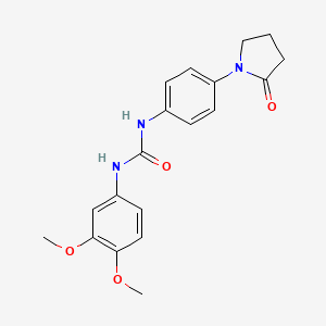 N-(3,4-dimethoxyphenyl)-N'-[4-(2-oxo-1-pyrrolidinyl)phenyl]urea