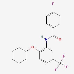 N-[2-(cyclohexyloxy)-5-(trifluoromethyl)phenyl]-4-fluorobenzamide