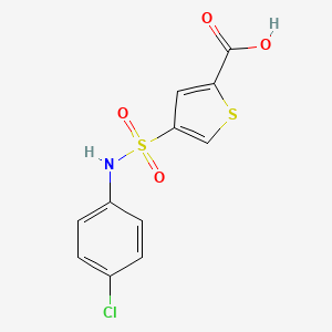 4-[(4-Chlorophenyl)sulfamoyl]thiophene-2-carboxylic acid