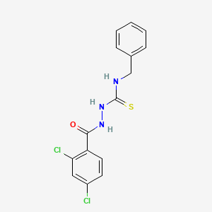 N-benzyl-2-(2,4-dichlorobenzoyl)hydrazinecarbothioamide