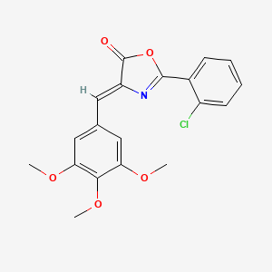 (4Z)-2-(2-CHLOROPHENYL)-4-[(3,4,5-TRIMETHOXYPHENYL)METHYLIDENE]-4,5-DIHYDRO-1,3-OXAZOL-5-ONE