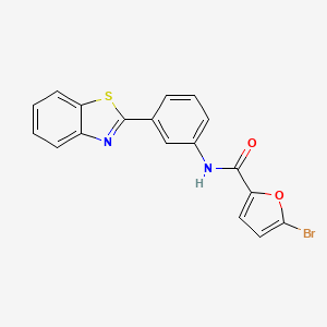 N-[3-(1,3-benzothiazol-2-yl)phenyl]-5-bromofuran-2-carboxamide