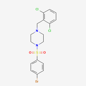 1-(4-Bromophenyl)sulfonyl-4-[(2,6-dichlorophenyl)methyl]piperazine