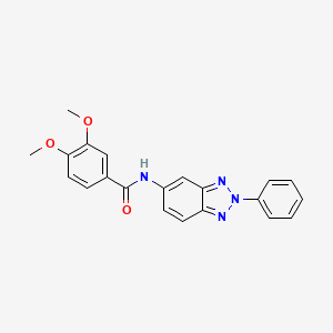 3,4-dimethoxy-N-(2-phenyl-2H-1,2,3-benzotriazol-5-yl)benzamide