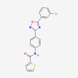 N~2~-{4-[5-(3-CHLOROPHENYL)-1,2,4-OXADIAZOL-3-YL]PHENYL}-2-THIOPHENECARBOXAMIDE