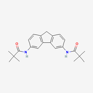 N,N'-9H-fluorene-3,6-diylbis(2,2-dimethylpropanamide)