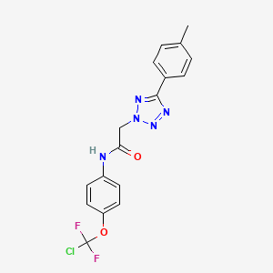 N-[4-(CHLORODIFLUOROMETHOXY)PHENYL]-2-[5-(4-METHYLPHENYL)-2H-1,2,3,4-TETRAZOL-2-YL]ACETAMIDE