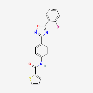 N~2~-{4-[5-(2-FLUOROPHENYL)-1,2,4-OXADIAZOL-3-YL]PHENYL}-2-THIOPHENECARBOXAMIDE