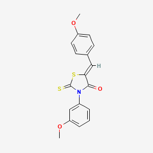 5-(4-methoxybenzylidene)-3-(3-methoxyphenyl)-2-thioxo-1,3-thiazolidin-4-one