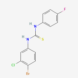 3-(4-bromo-3-chlorophenyl)-1-(4-fluorophenyl)thiourea