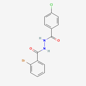 2-bromo-N'-(4-chlorobenzoyl)benzohydrazide