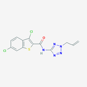 3,6-dichloro-N-[2-(prop-2-en-1-yl)-2H-tetrazol-5-yl]-1-benzothiophene-2-carboxamide