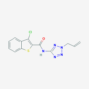 molecular formula C13H10ClN5OS B351062 3-chloro-N-[2-(prop-2-en-1-yl)-2H-tetrazol-5-yl]-1-benzothiophene-2-carboxamide CAS No. 925079-78-3