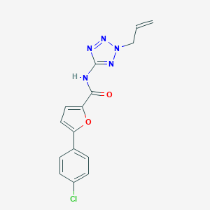 molecular formula C15H12ClN5O2 B351063 5-(4-chlorophenyl)-N-[2-(prop-2-en-1-yl)-2H-tetrazol-5-yl]furan-2-carboxamide CAS No. 925079-90-9