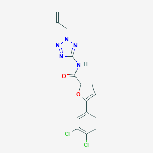 molecular formula C15H11Cl2N5O2 B351065 5-(3,4-dichlorophenyl)-N-[2-(prop-2-en-1-yl)-2H-tetrazol-5-yl]furan-2-carboxamide CAS No. 925114-65-4