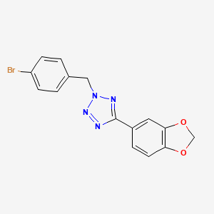 5-(2H-1,3-BENZODIOXOL-5-YL)-2-[(4-BROMOPHENYL)METHYL]-2H-1,2,3,4-TETRAZOLE