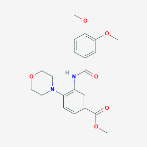 methyl 3-[(3,4-dimethoxybenzoyl)amino]-4-(4-morpholinyl)benzoate