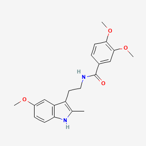 3,4-dimethoxy-N-[2-(5-methoxy-2-methyl-1H-indol-3-yl)ethyl]benzamide