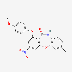 1-(4-methoxyphenoxy)-7-methyl-3-nitrodibenzo[b,f][1,4]oxazepin-11(10H)-one