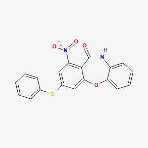 1-nitro-3-(phenylsulfanyl)dibenzo[b,f][1,4]oxazepin-11(10H)-one