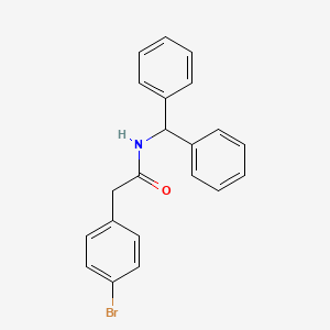 molecular formula C21H18BrNO B3510889 2-(4-bromophenyl)-N-(diphenylmethyl)acetamide CAS No. 88229-43-0