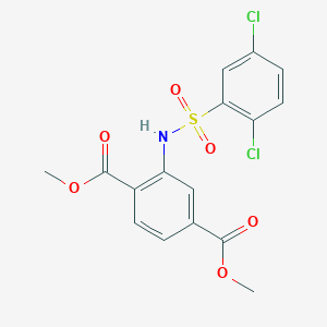 dimethyl 2-{[(2,5-dichlorophenyl)sulfonyl]amino}terephthalate