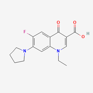 1-Ethyl-6-fluoro-4-oxo-7-pyrrolidin-1-ylquinoline-3-carboxylic acid