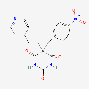 5-(4-nitrobenzyl)-5-[2-(4-pyridinyl)ethyl]-2,4,6(1H,3H,5H)-pyrimidinetrione