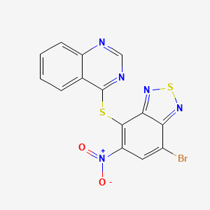 7-BROMO-5-NITRO-2,1,3-BENZOTHIADIAZOL-4-YL (4-QUINAZOLINYL) SULFIDE