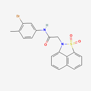 N-(3-bromo-4-methylphenyl)-2-(1,1-dioxido-2H-naphtho[1,8-cd]isothiazol-2-yl)acetamide