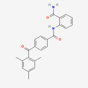 molecular formula C24H22N2O3 B3511120 2-[4-(2,4,6-TRIMETHYLBENZOYL)BENZAMIDO]BENZAMIDE 