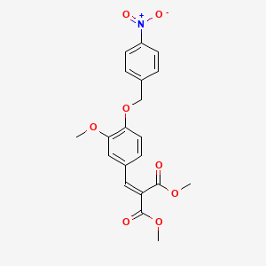 dimethyl {3-methoxy-4-[(4-nitrobenzyl)oxy]benzylidene}malonate