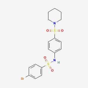 4-bromo-N-[4-(1-piperidinylsulfonyl)phenyl]benzenesulfonamide