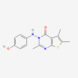 3-[(4-hydroxyphenyl)amino]-2,5,6-trimethylthieno[2,3-d]pyrimidin-4(3H)-one