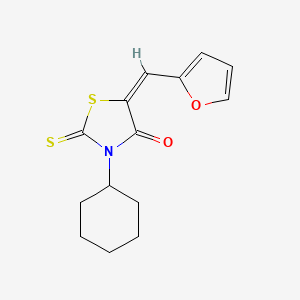 3-cyclohexyl-5-(2-furylmethylene)-2-thioxo-1,3-thiazolidin-4-one